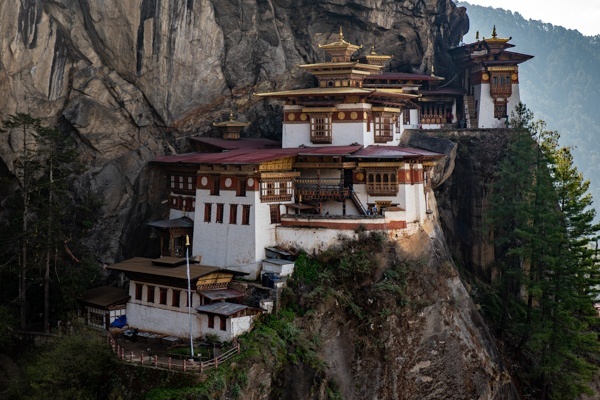 Blick auf das Tigernest, ein absolutes Highlight in Bhutan.