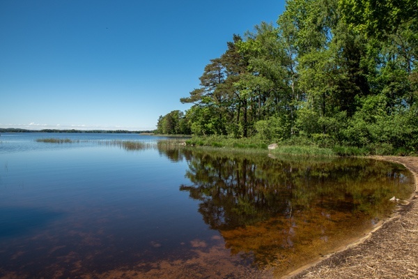 Badestrand am Campingplatz in Urshult