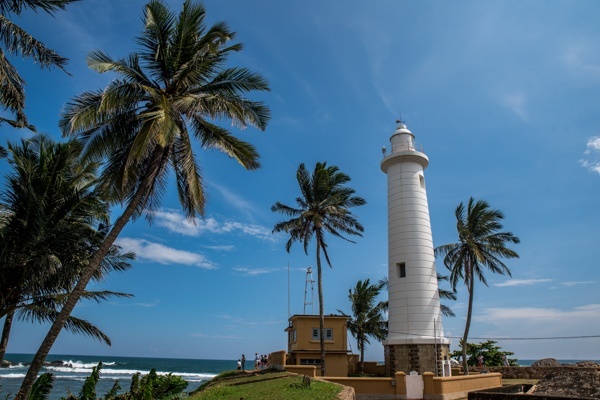 Leuchtturm in Galle an der Südküste von Sri Lanka