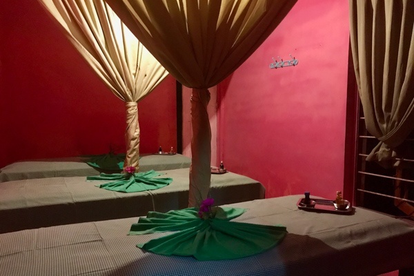 Unser Raum für die Ayurveda Behandlung in Kandy