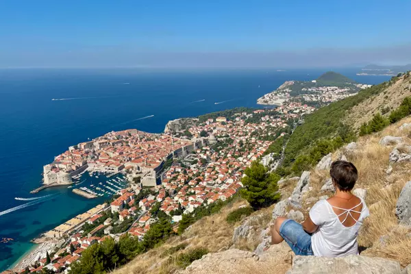 Blick von Bosanka auf Dubrovnik