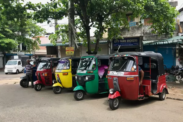 Tuktuks in Negombo, Sri Lanka