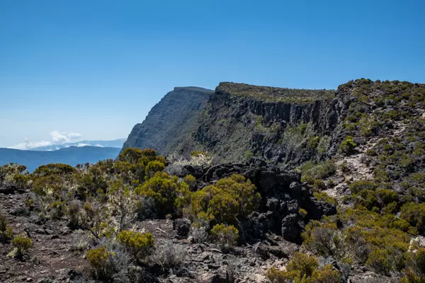 Blick auf den Grand Benare auf der Wanderung vom Maido auf Reunion