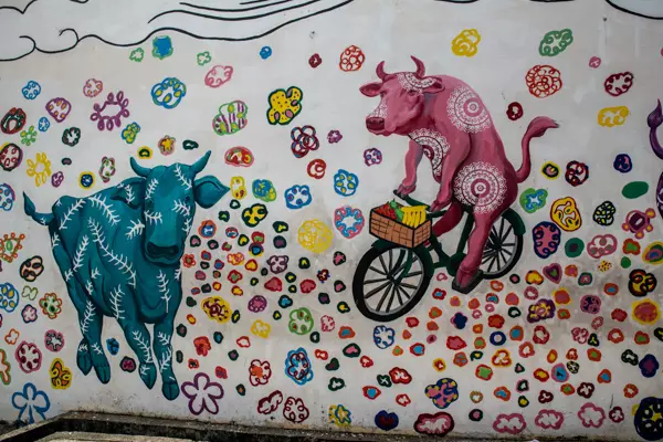 Street Art in Little India in Singapur