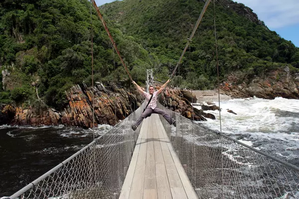 Storms River Hängebrücke im Tsitsikamma Nationalpark, Südafrika