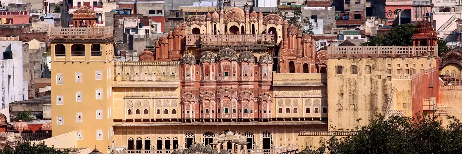 Palast der Winde in der Altstadt von Jaipur, Rajasthan, Indien