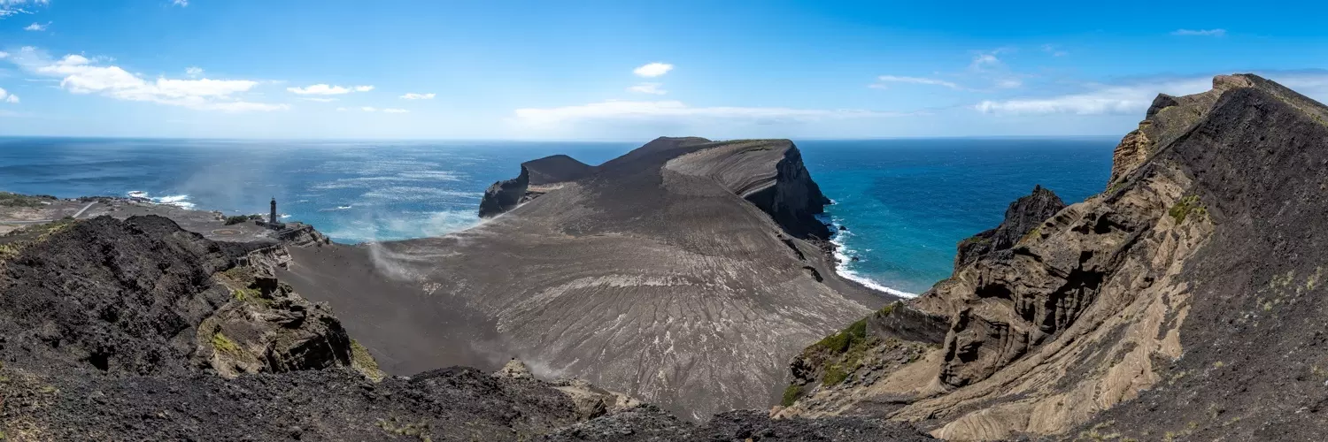 Ponta dos Capelinhos im Westen der Insel Faial, Azoren