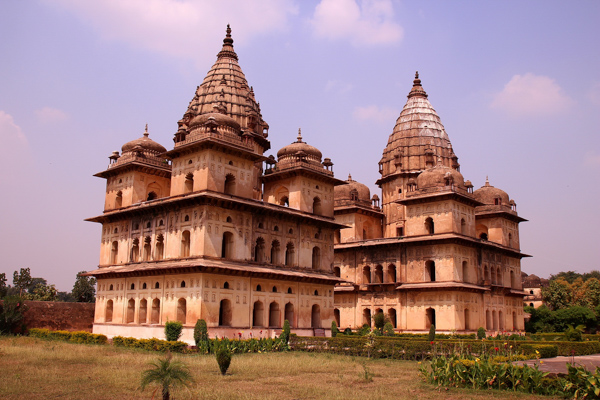 The Royal Chhatris in Orchha, Madhya Pradesh, Indien