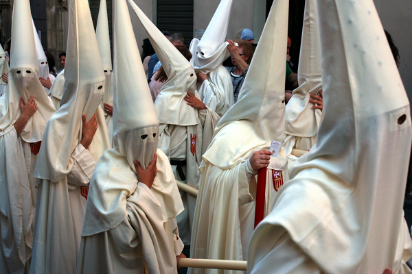 Die Hautpattraktion in der Osterwoche ist der Auszug der Prozession, die sogenannte Semana Santa, Andalusien, Spanien